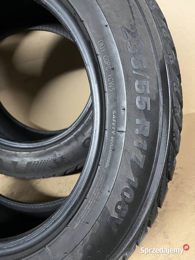2 Opona zima 23555R17 103V XL KUMHO WINTERCRAFT Gostyń sprzedam