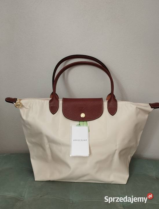 Longchamp le pliage original biała rozmiar L Na ramię  Zarzecze