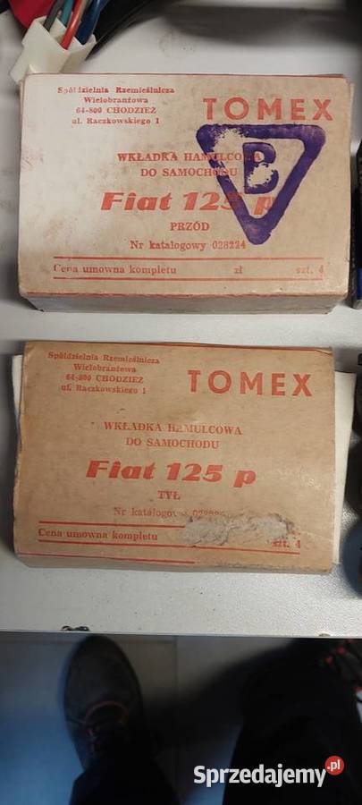 Klocki hamulcowe fiat 125p Klocki hamulcowe