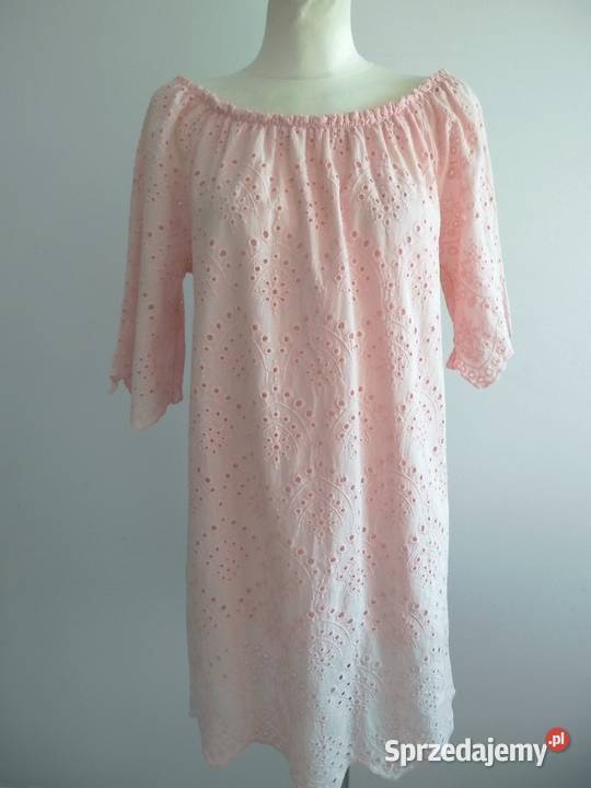 Sukienka Ażurowa Trapezowa Bawełniana Włoska podlaskie Łomża