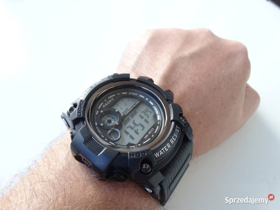 Zegarek elektroniczny cyfrowy sportowy LED męski