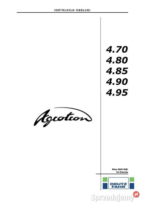 TW900 Instrukcja katalog napraw skrzynia deutz Szamotuły