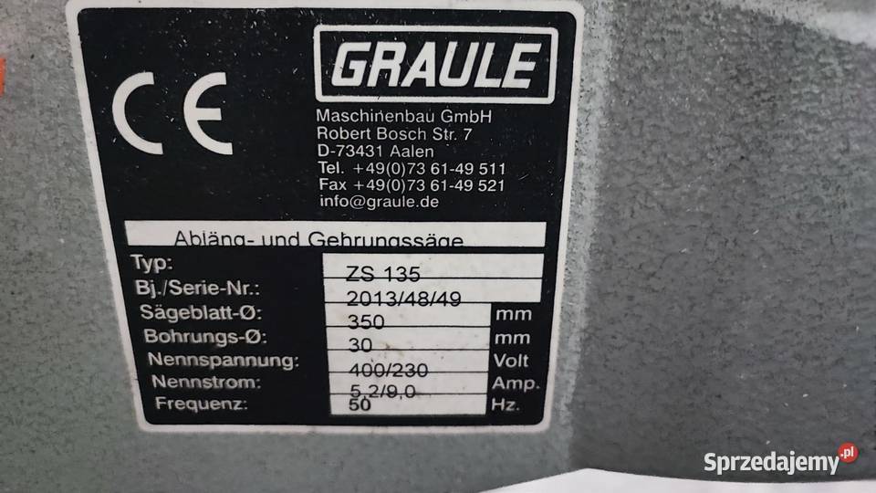 Piła Graule ZS 135 z pzycjonerem małopolskie Sucha Beskidzka