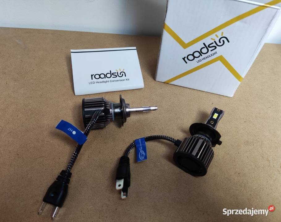 Żarówki 2 LED H7 Roadsun 120W 3570 CSP 6500K Warszawa sprzedam