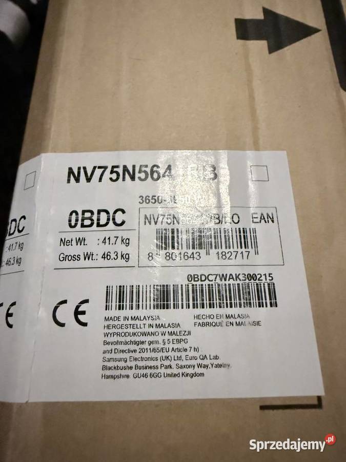 Piekarnik Samsung Dual Cook NV75N5641RB do zabudowy