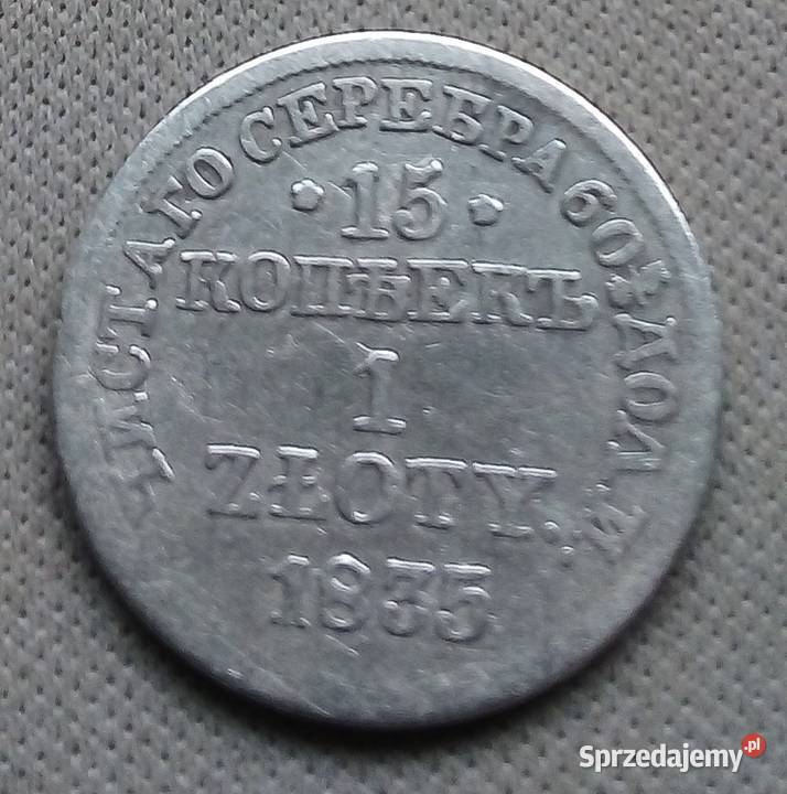 POLSKA ZABÓR ROSYJSKI SREBROMIKOŁAJ 1 15
