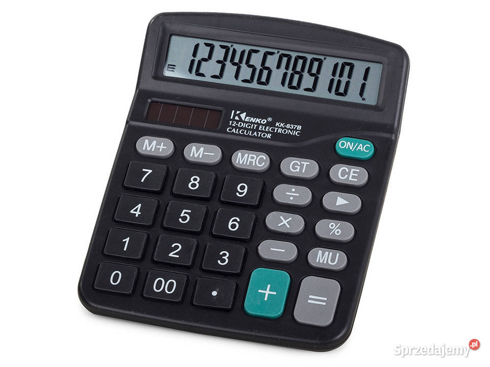Kalkulator biurowy 12 cyfr szkolny kalkulatory Artykuły szkolne Biała Podlaska
