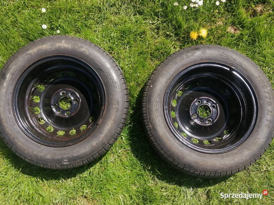 Felgi stalowe 5 12 J x 14h2 z oponami 2 Dąbrowa Tarnowska