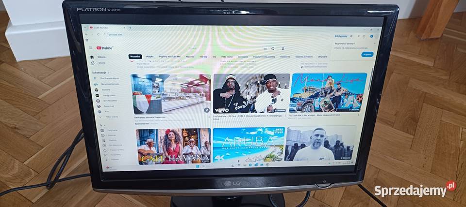 Monitor LG Flatron W1952TQ 19 retro styl sprawny Warszawa sprzedam