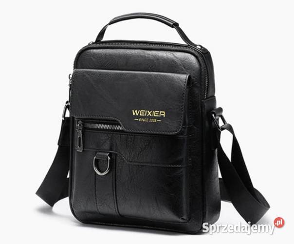 Torba na ramię skórzana saszetka listonoszka 3 26cm Piła