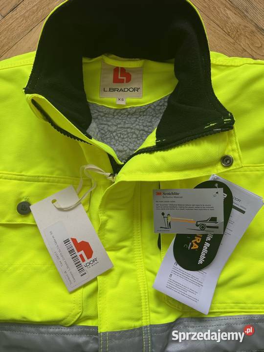 LBrador kurtka BHP odblaskowa zimowa ocieplana Warszawa