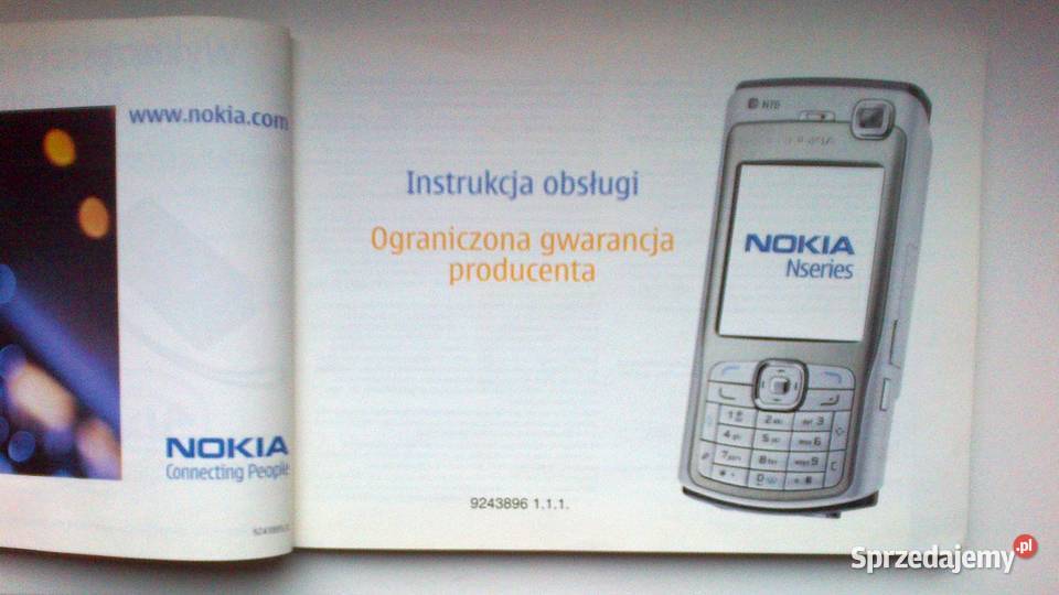 Instrukcja Nokia N70 Nokia 6610i zachodniopomorskie Szczecin
