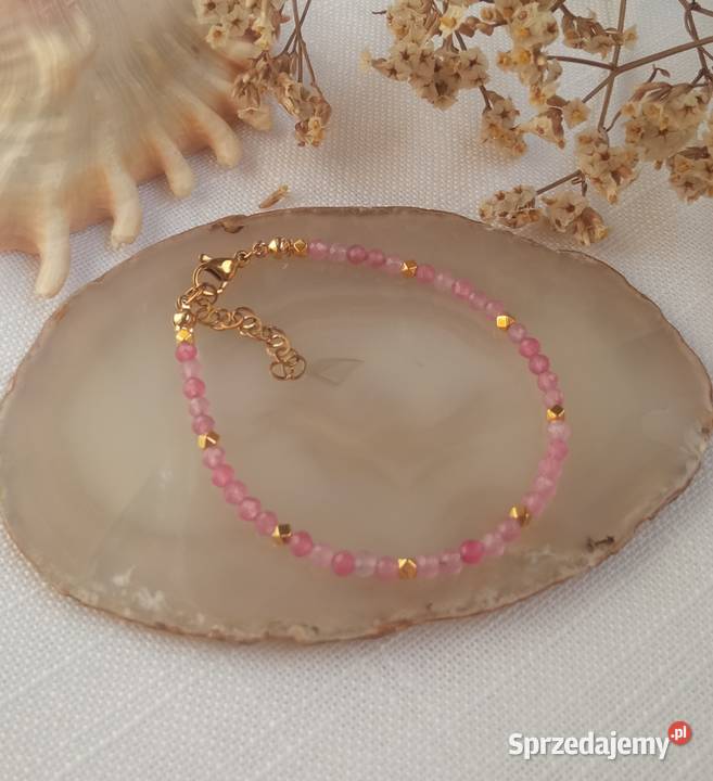 Bransoletka jaspis różowy śląskie Czerwionka-Leszczyny