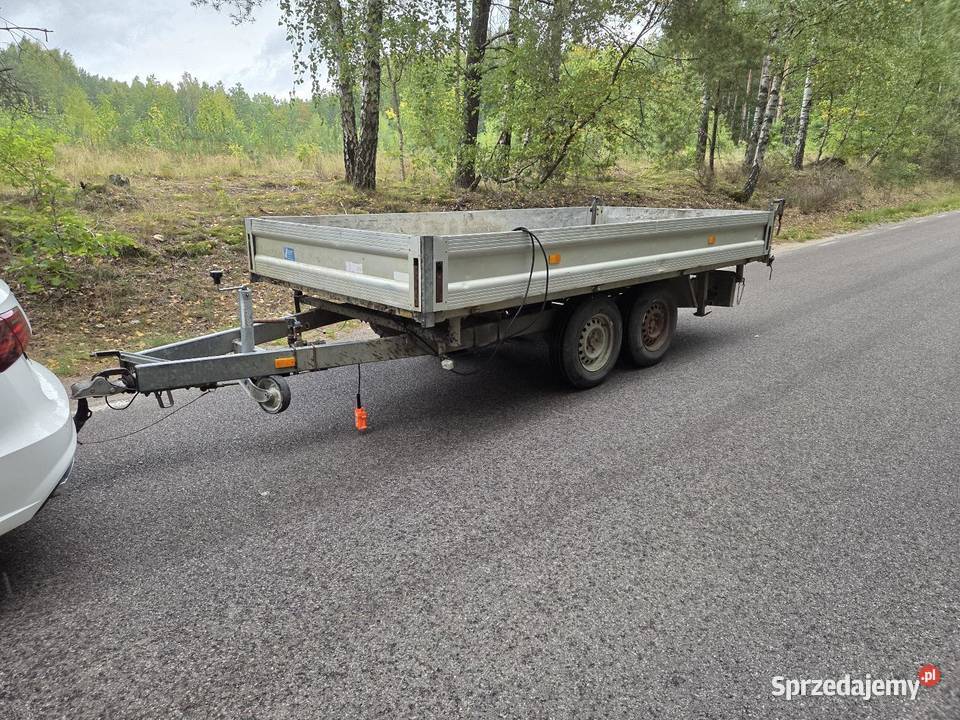 Przyczepa samochodowa wywrotka UNISINN 3000 burtowe pomorskie Chojnice