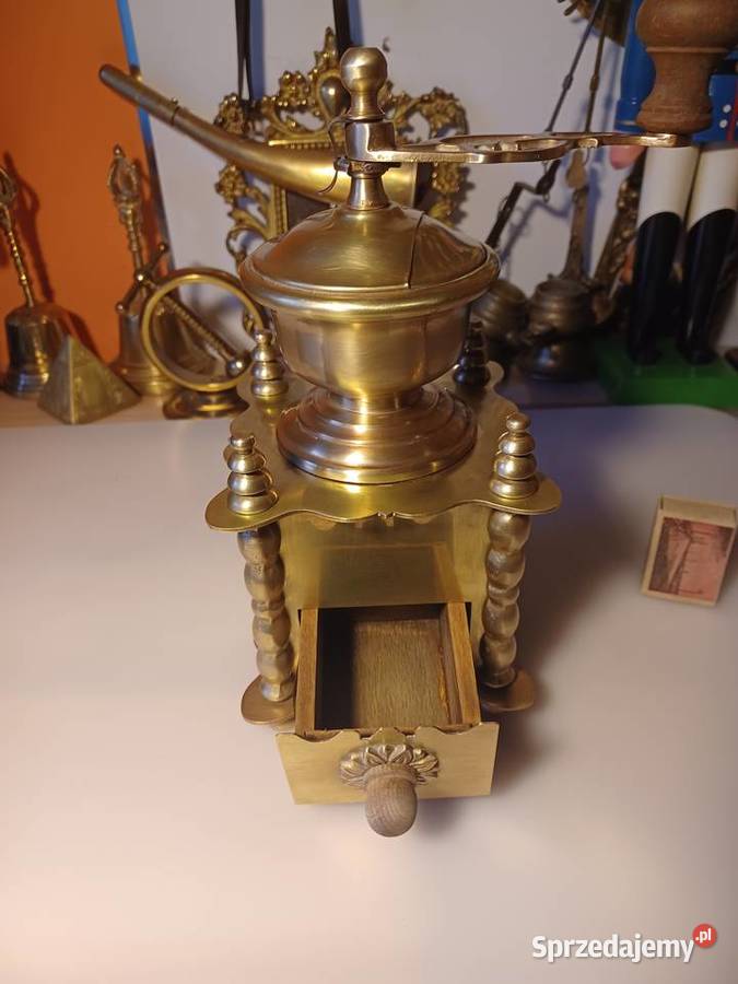 Piękny francuski młynek mosiężny Dom i Ogród Poznań