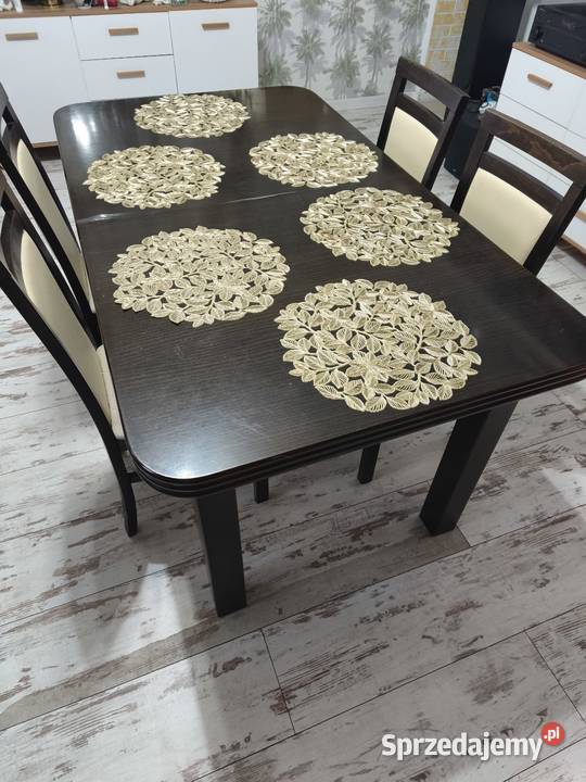 Sprzedam stół i krzesła 90cm Gryfice