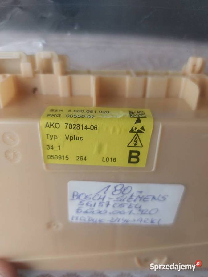 BOSCH SIEMENS SGI5705EU 5600061920 MODUŁ Nowy Sącz sprzedam