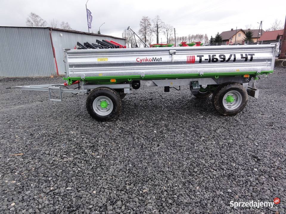 Przyczepa Dwuosiowa 4T6T8T Cynkomet Wywrot 3 Legnica