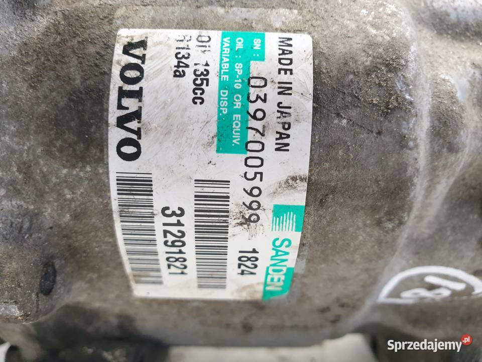 SPRĘŻARKA KLIMATYZACJI Volvo V70 III 16 D osobowe sprzedam