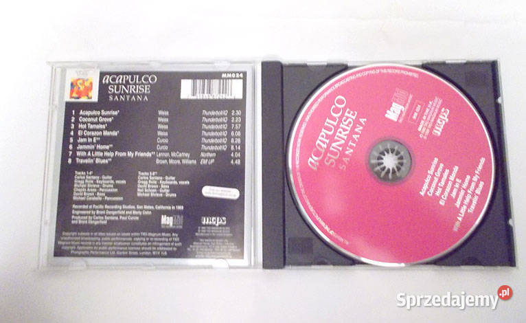 płyta cd Santana Acapulco Sunrise Carlos Santana Audio kujawsko-pomorskie Bydgoszcz