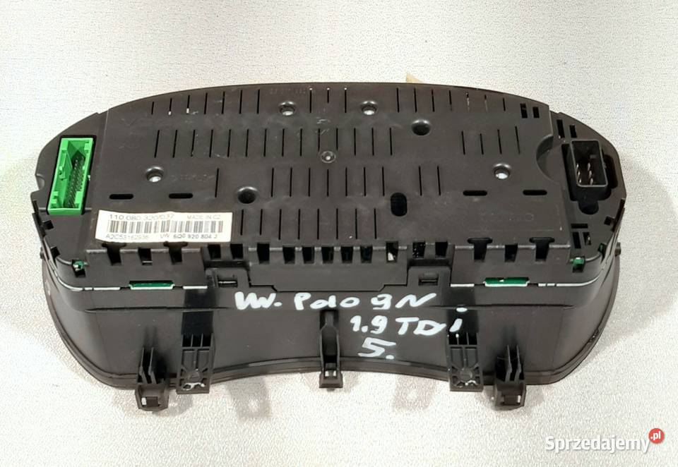LICZNIK ZEGARY VW POLO 9N LIFT 14 TDI 6Q0920804J Wyposażenie wnętrza Mielęcin
