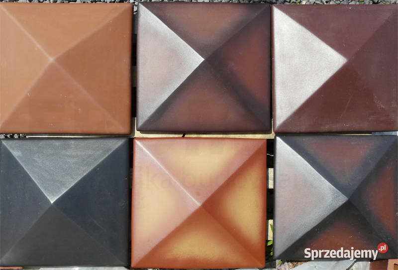 Daszek klinkier ceramiczny na słupek 38x38