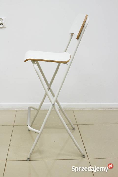 IKEA RANKLIN Taboret składany z oparciem 44cm