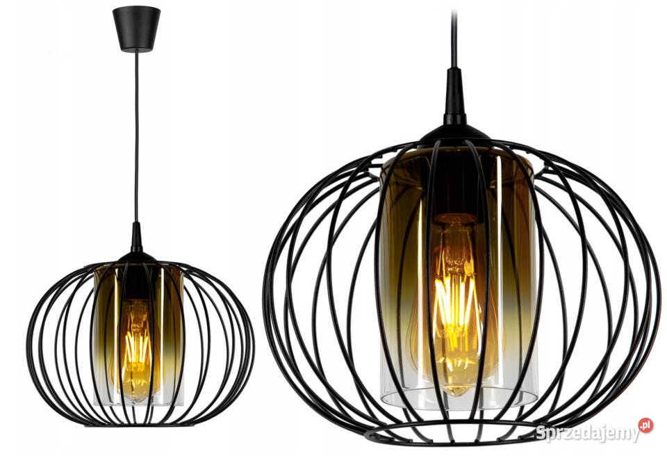 NOWOCZESNA LAMPA WISZĄCA SUFITOWA SZKŁO LOFT Choroszcz