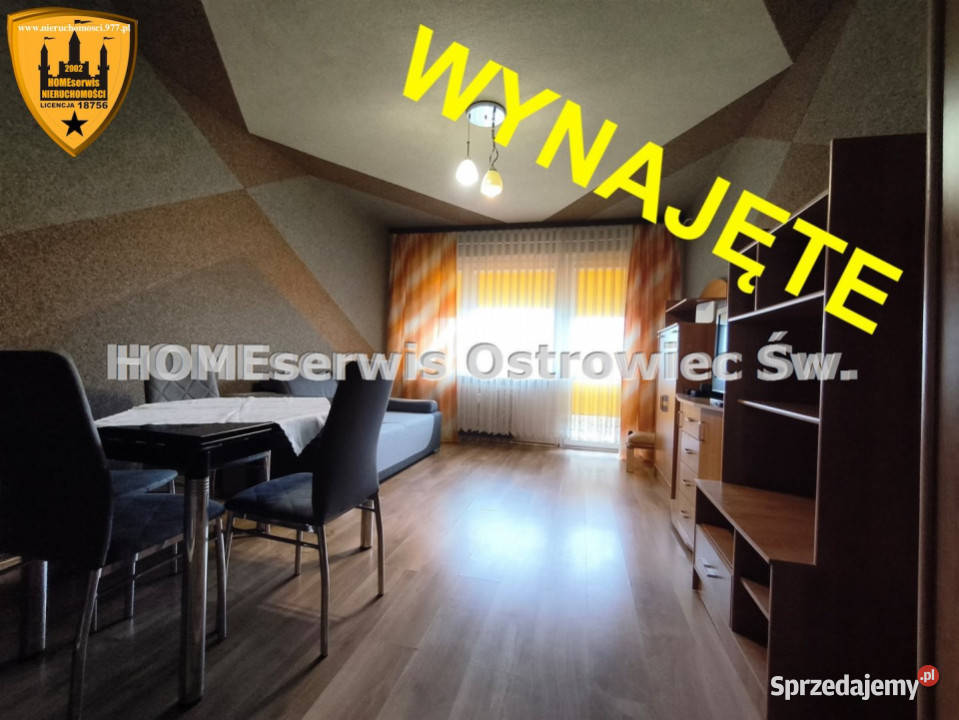 Do wynajęcia mieszkanie Ostrowiec Świętokrzyski Liczba pokoi 1 sprzedam