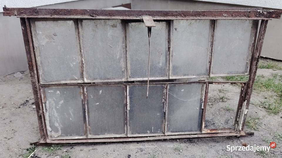Okna stare żeliwne Laskowice