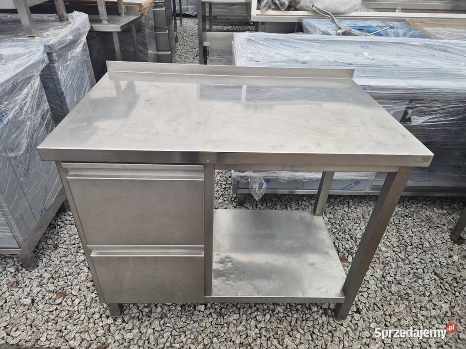 Stół Gastronomiczny Z Półką 2 Szufladami 1206085 Ostrów Wielkopolski