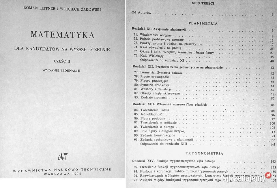 Matematyka kandydatów na wyższe uczelnie Tom 2 Pozostałe Chełm