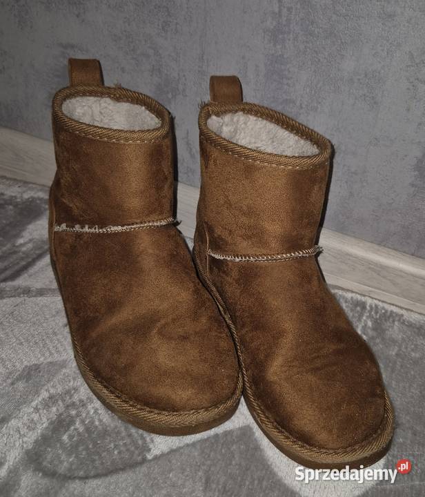 Botki damskie ocieplane zimowe camel 36 łódzkie