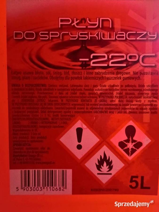 PŁYN ZIMOWY DO SPRYSKIWACZY 22