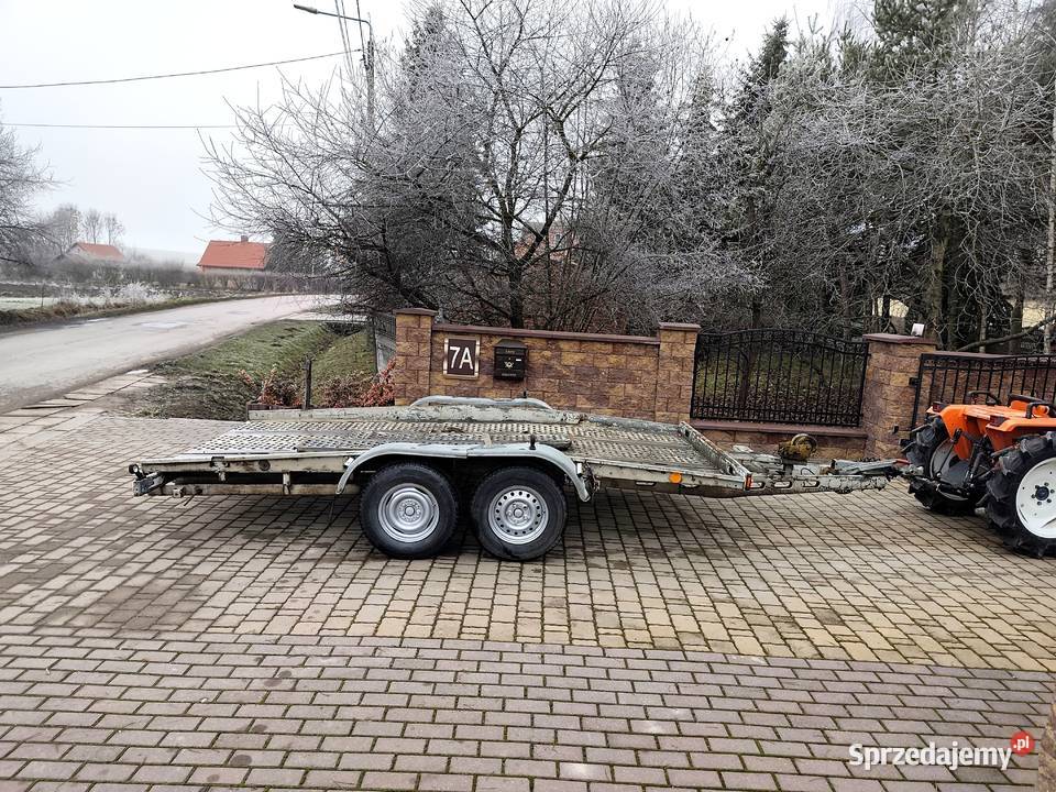 Przyczepa Laweta ZEPPIA DMC 2000 Zarejestrowana Rok produkcji 1998 Wodzisław