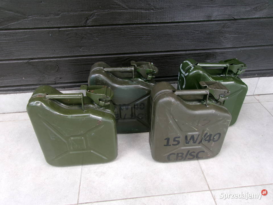Kanisry blaszane z zasobów wojskowych 5 litrowe Legionowo sprzedam