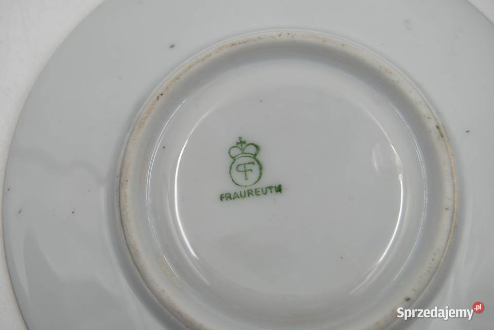 Porcelana Fraureuth Saksonia zestaw duo Poznań