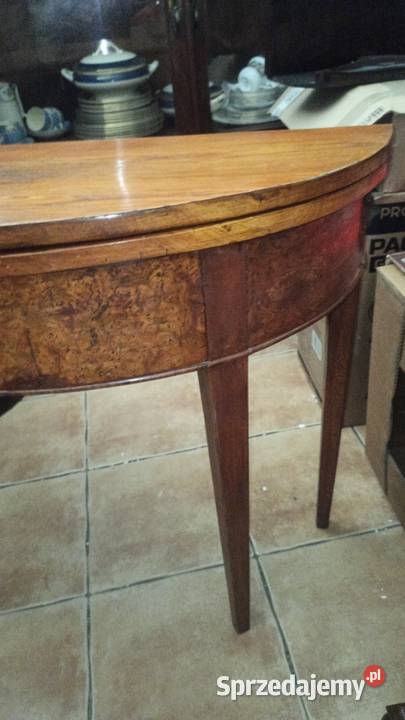 Antyk Konsola Stolik Składany Blat owalny Meble pomorskie Gdańsk sprzedam