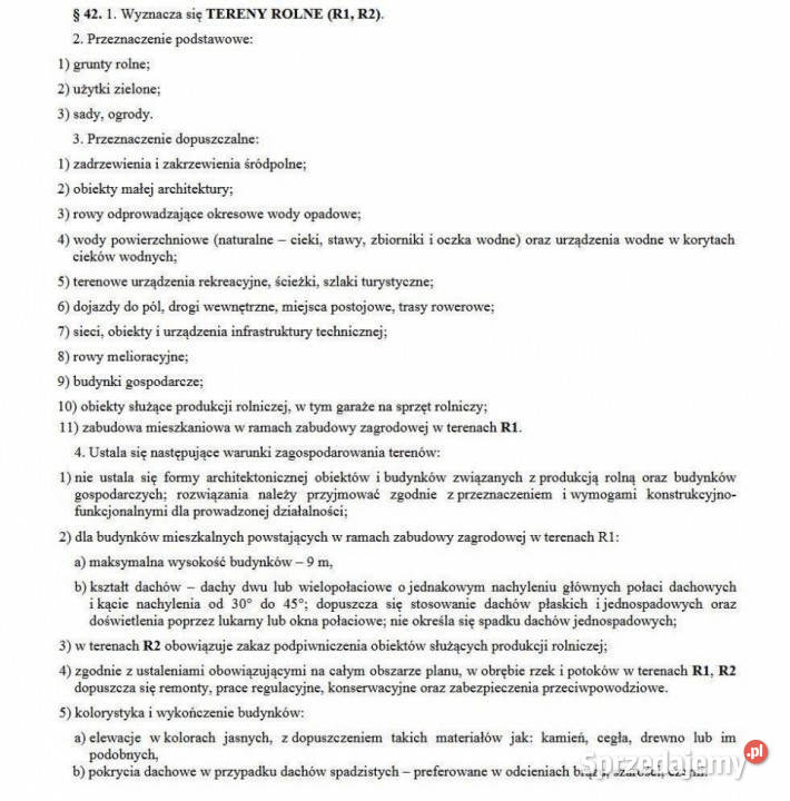 Działka RM zagrodowa w części R1 R2 rolna 6740m2 Polekarcice