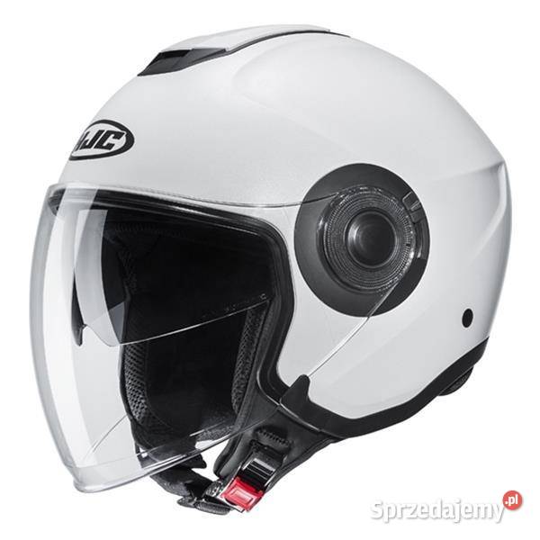 Otwarty kask jet skuter HJC i40 Blenda Biały Kaski i odzież Trzciel