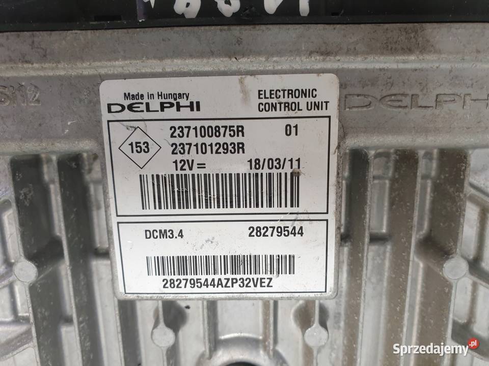 Renault Clio III 15 DCI STEROWNIK SILNIKA lubelskie Rudka