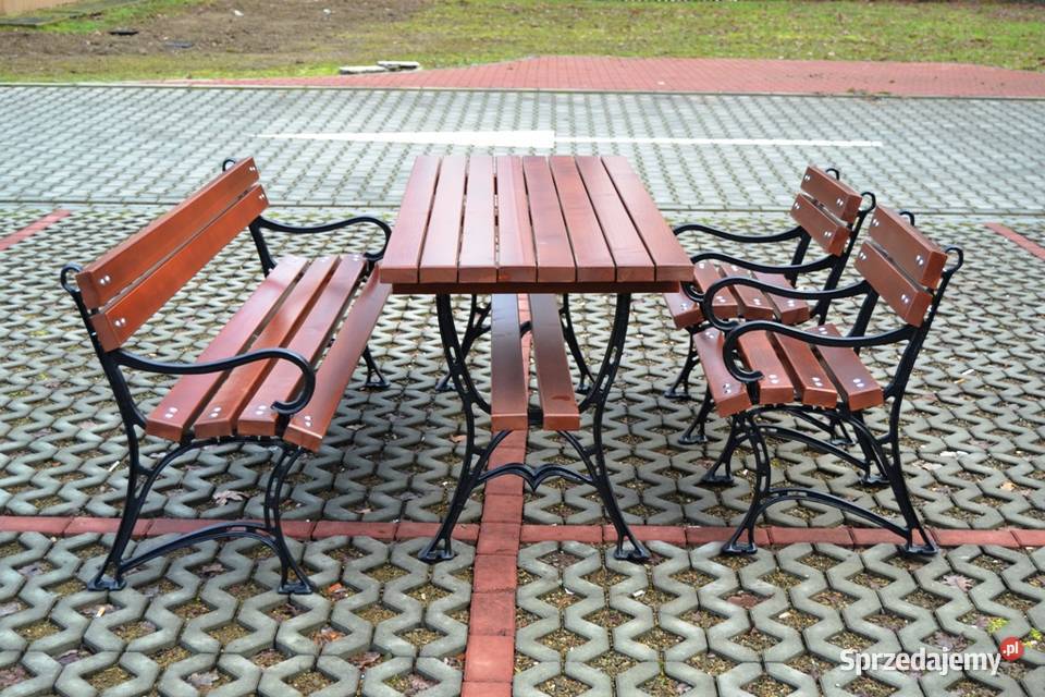 MEBLE OGRODOWE zestawy do ogrodu na taras ławki małopolskie Kraków