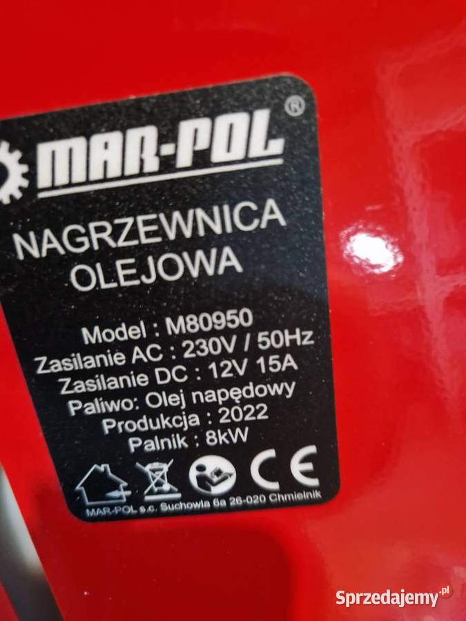 Ogrzewanie postojowe Webasto MarPol M80950 800 w wielkopolskie Głogowa