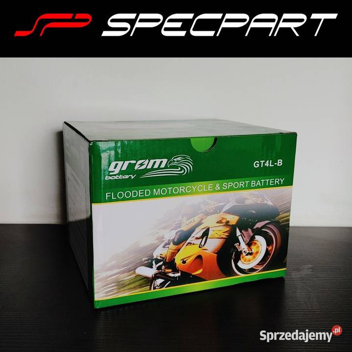 Akumulator motocyklowy GROM GT4LB 12V 4Ah 60A P sprzedam