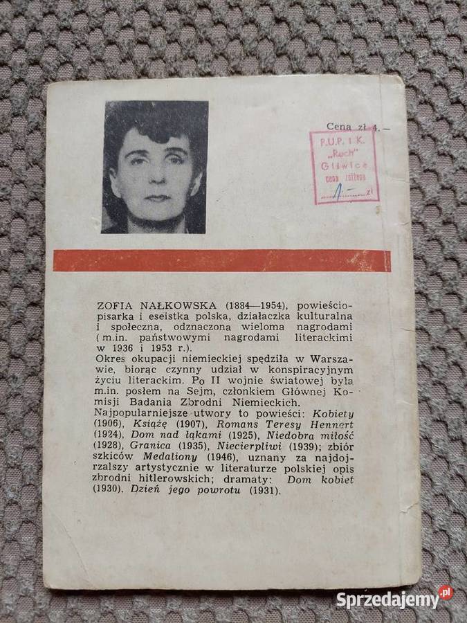 Charaktery dawne i ostatnie Zofia Nałkowska Rok wydania 1968 Kraków