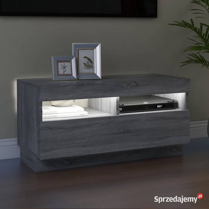 Szafka pod TV z oświetleniem LED szary dąb sprzedam