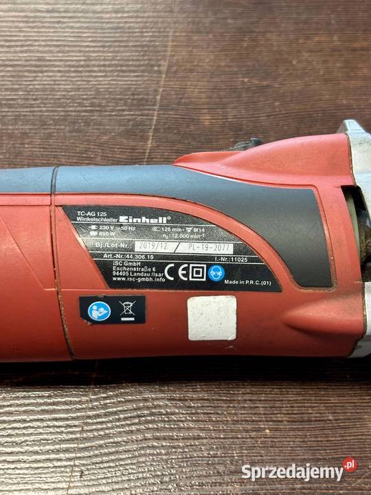 Szlifierka kątowa Einhell TCAG 125 850W warmińsko-mazurskie Elbląg sprzedam
