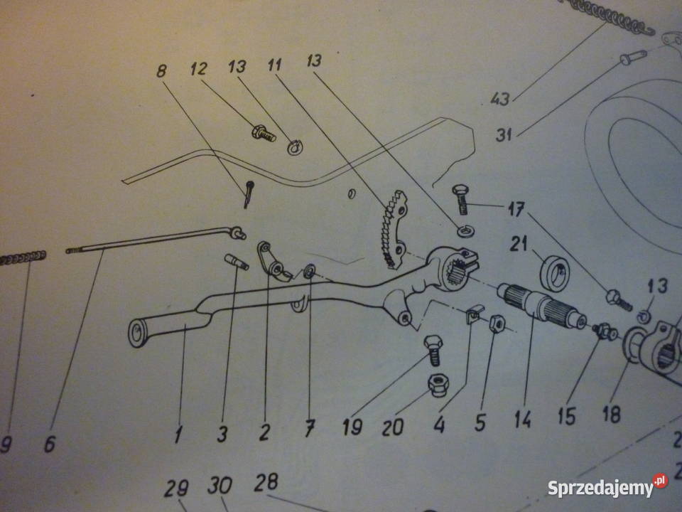 OT64 zębatka dżwigni hamulca postojowego podkarpackie Dębica sprzedam