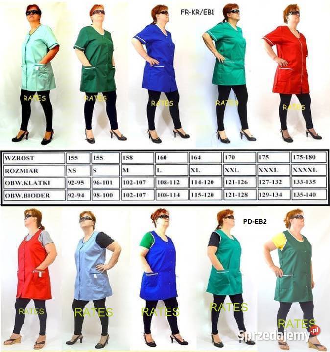 Fartuchy damskie hurt Rates Producent Fartuchów pomorskie Chojnice