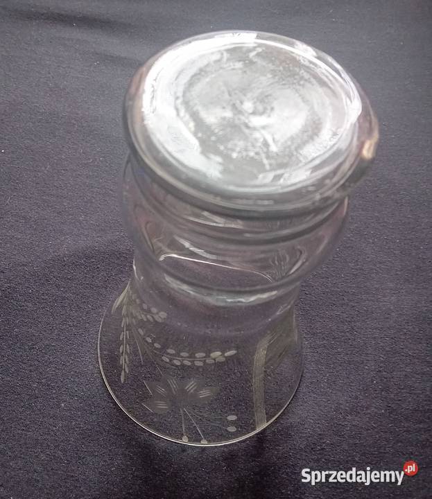 Szlifowany wazon art deco około połowy XX w Koźminek